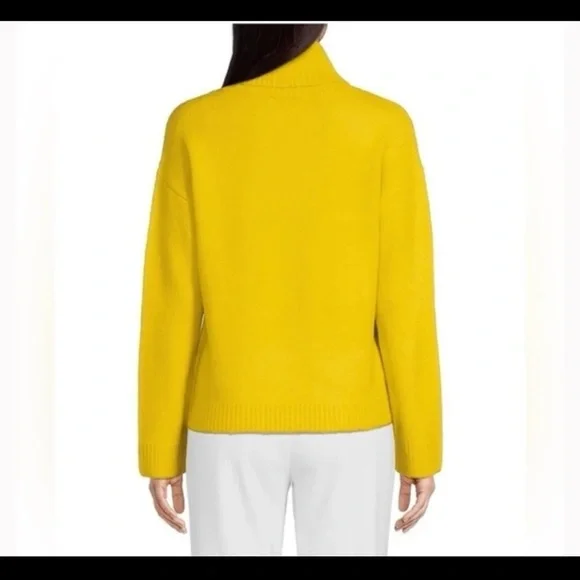 A Loves A Lime/Yellow Turtleneck Ribbed Cuff Sweater 
size Large - Picture 3 of 12